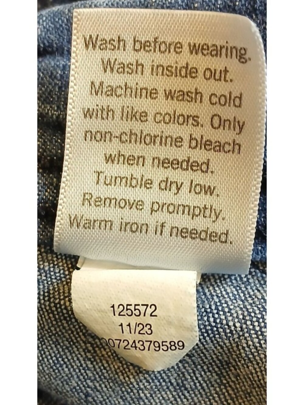 Croft & Barrow Petite Extra Small PXS Blue Denim Shorts Hem Detail Pockets #I-8 - Picture 6 of 9